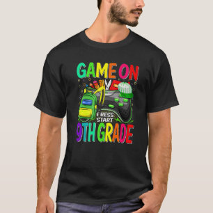 Spiel auf der Presse Start 9. Klasse Gamer zurück T-Shirt