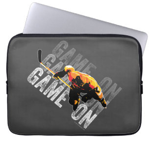 Spiel auf (Hockey) Laptopschutzhülle