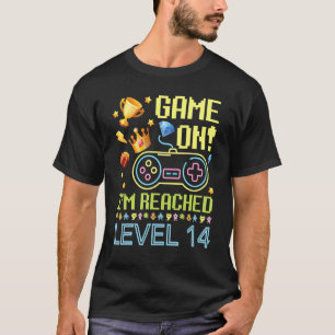 Spiel auf Ich bin erreicht Level 14 Jahre alt Gebu T-Shirt