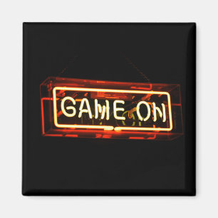 Spiel auf Neon Sign Sport Gaming Gamer Magnet