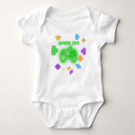 Spiel auf Neongrün, Gamer Baby Bodysuit Strampler