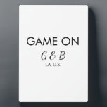 Spiel auf Pärchen Namen Hochzeitsfeier Platz Stadt Fotoplatte<br><div class="desc">Gestaltung</div>