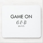 Spiel auf Pärchen Namen Hochzeitsfeier Platz Stadt Mousepad<br><div class="desc">Gestaltung</div>