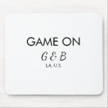 Spiel auf Pärchen Namen Hochzeitsfeier Platz Stadt Mousepad<br><div class="desc">Gestaltung</div>