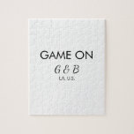 Spiel auf Pärchen Namen Hochzeitsfeier Platz Stadt Puzzle<br><div class="desc">Gestaltung</div>