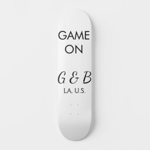 Spiel auf Pärchen Namen Hochzeitsfeier Platz Stadt Skateboard