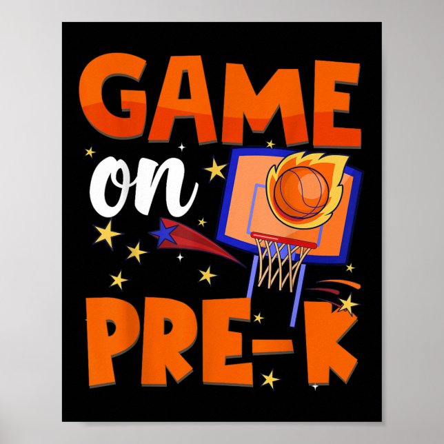 Spiel auf Pre K Prek Basketball zurück zu Schuljun Poster (Vorne)