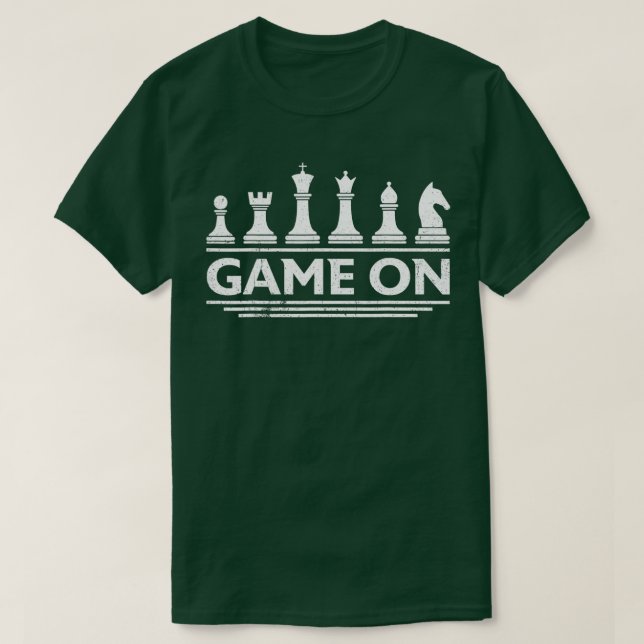Spiel auf Schach Stücke Funny Board Spiel Themed G T-Shirt (Design vorne)