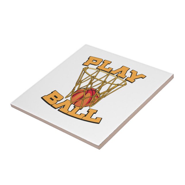 Spiel Ball Basketball. Fliese (Seite)