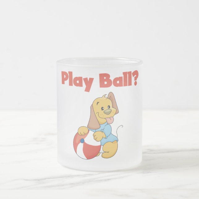 Spiel-Ball-T-Shirts und Geschenke Mattglastasse (Mittel)