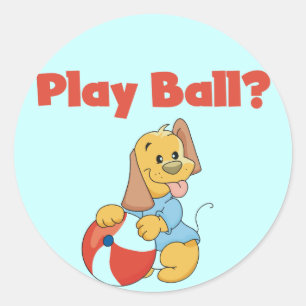 Spiel-Ball-T-Shirts und Geschenke Runder Aufkleber