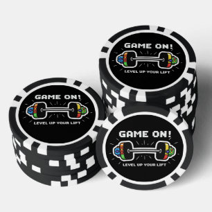 Spiel Beginnt Erhöhe Deinen Aufschwung Lustiger Ga Pokerchips