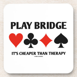 Spiel-Brücke ist es billiger als Therapie Getränkeuntersetzer