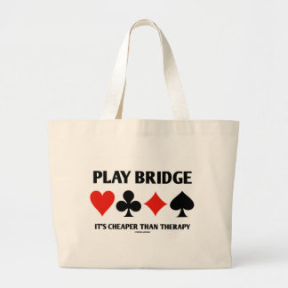 Spiel-Brücke ist es billiger als Therapie Jumbo Stoffbeutel
