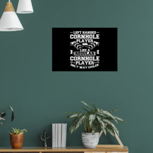 Spiel Cornholer Wurfspiel Tossing Bean Bag Cornhol Poster