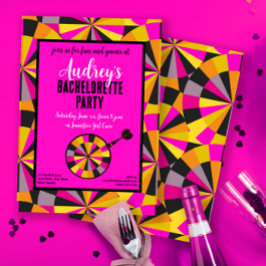 Spiel Darts Bachelorette Theme Party Einladung