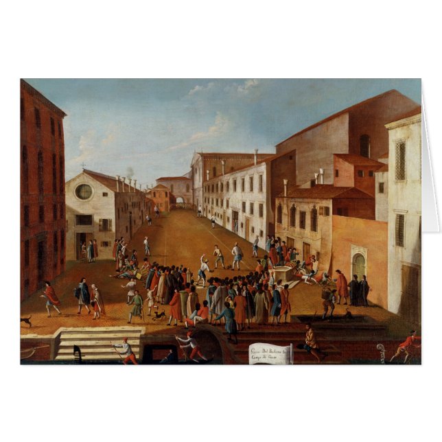 Spiel der Schüsseln im Campo dei Gesuiti, Venedig (Vorderseite (Horizontal))