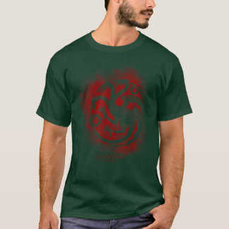Spiel der Thrones Targaryen besprühte Umriss-Sigil T-Shirt