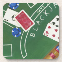 Spiel des Blackjacks mit Chips von Chariklia Zarri