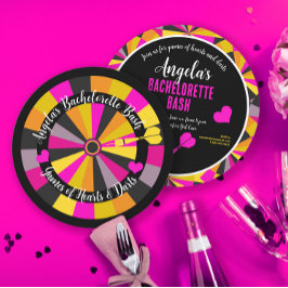 Spiel des Darts und des Herzens Junggeselinnen-Abs Einladung