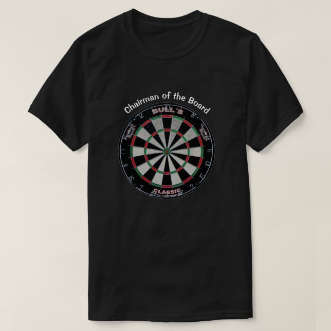 Spiel des Darts Vorsitzender des Board-T - Shirt (Design vorne)