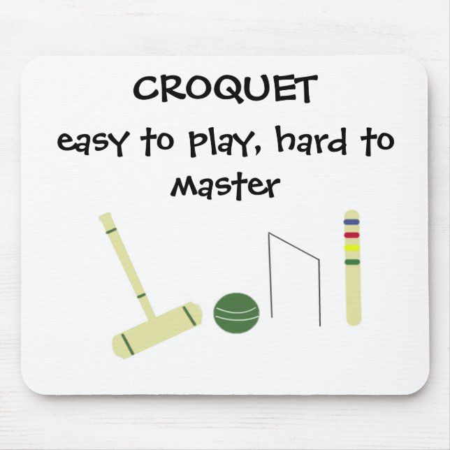 Spiel des Krokets Mousepad (Vorne)