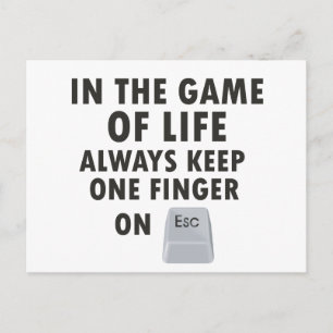 Spiel des Lebens Postkarte