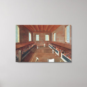 Spiel des Racquets Leinwanddruck