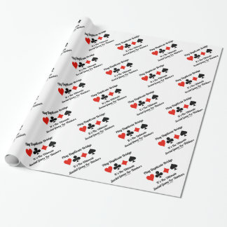 Spiel-doppelte Brücke ist es entscheidendes Geschenkpapier