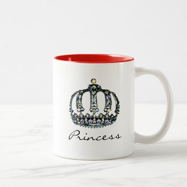 Spiel einer Tiara Princess-Tasse Zweifarbige Tasse (Rechts)