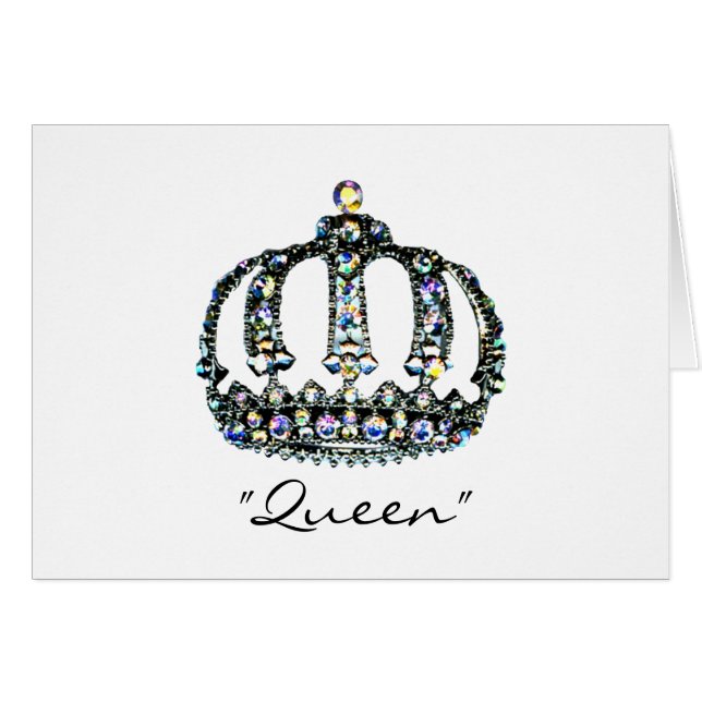 Spiel einer Tiara Queen-Karte (Vorderseite (Horizontal))