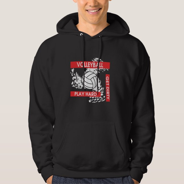 Spiel erhalten stark schmutzigen Volleyball-T - Hoodie (Vorderseite)