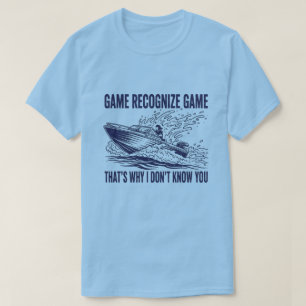 Spiel erkennt Spiel Boating Fishing Grafik T-Shirt