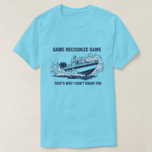 Spiel erkennt Spiel Boating Fishing Grafik T-Shirt