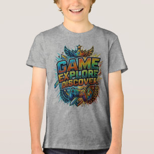 Spiel, Erkunde, Entdecke Tri-Blend Shirt