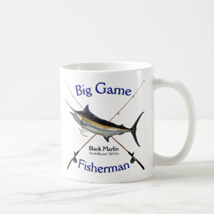 Spiel-Fischer-schwarzer Speerfisch Tasse