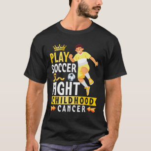 Spiel Fußball gegen Kinderkrebs Goldene Schleife A T-Shirt