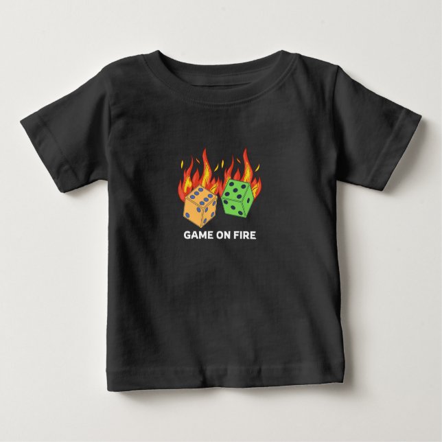 Spiel gegen Feuer Baby T-shirt (Vorderseite)