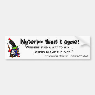 Spiel-Geschäfts-Stoßaufkleber Waterloos Minis Autoaufkleber