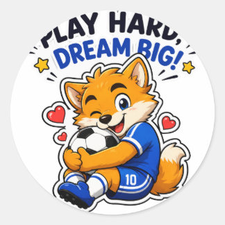 SPIEL HARTE TRÄUME GROSSER FUCHS-STICKER RUNDER AUFKLEBER