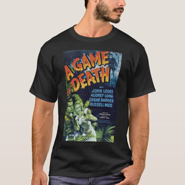 Spiel, Horror Vintage Poster T-Shirt (Vorderseite)