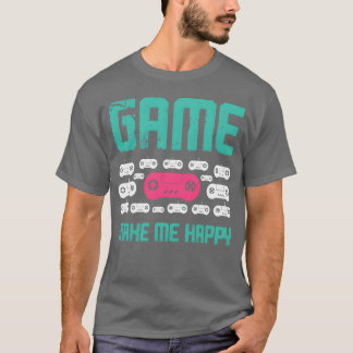 Spiel macht mich glücklich Retro T-Shirt