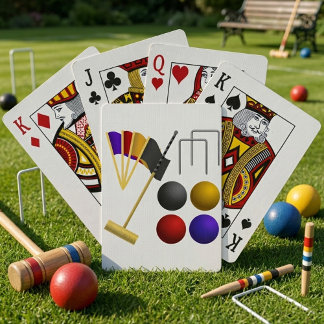 Spiel mit Croquet Playing Cards Spielkarten