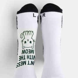 Spiel mit dem Miauen – Süß aber Psycho-Katze Socken