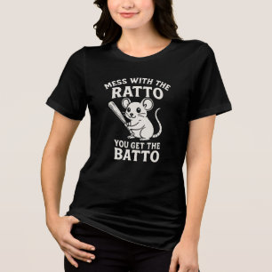 Spiel mit dem Ratto, bekommst du den Batto Lustige Tri-Blend Shirt