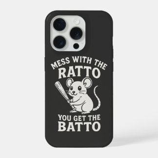 Spiel mit dem Ratto, du bekommst den Batto Lustige iPhone 15 Pro Hülle