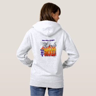Spiel mit einem Drachen wird geraucht Hoodie