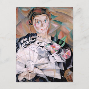 Spiel mit einem Lüfter von Alice Baille Postkarte