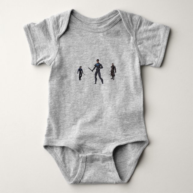 Spiel mit Helden Baby Strampler (Vorderseite)