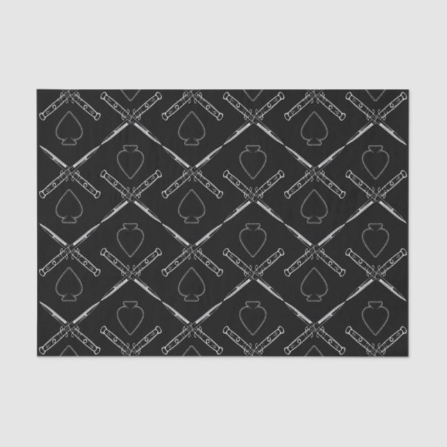 Spiel mit Messern Seidenpapier (Vorderseite)